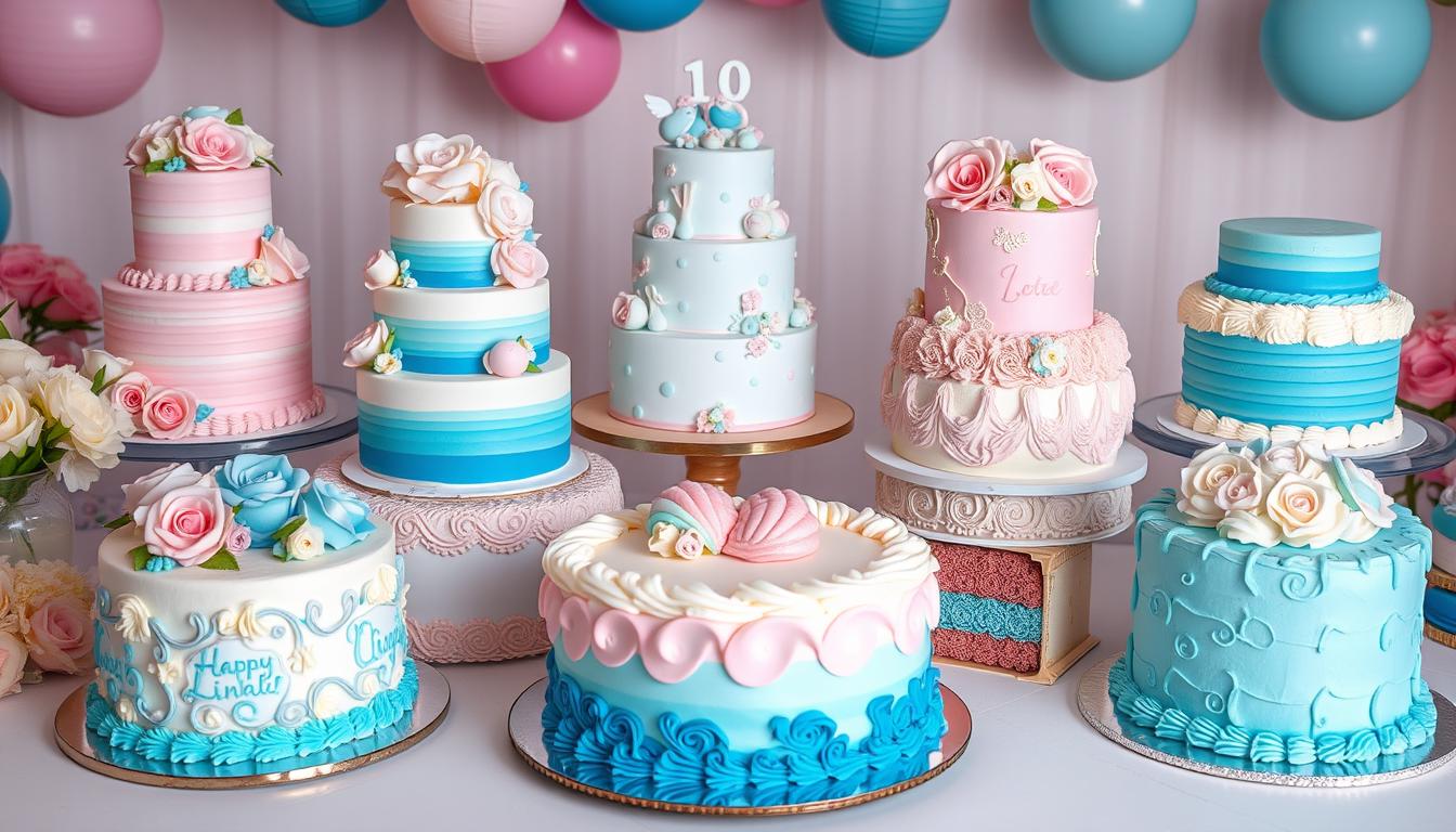 gender reveal cake