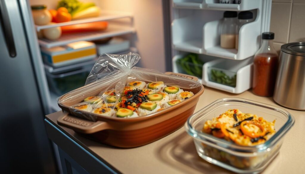 storing sushi bake storing sushi bake