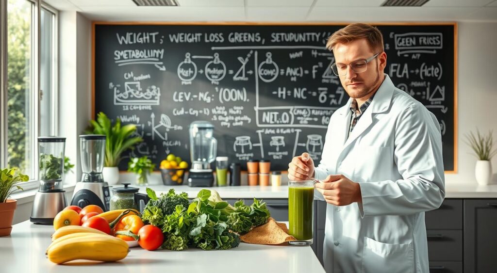 weight loss science with green smoothies